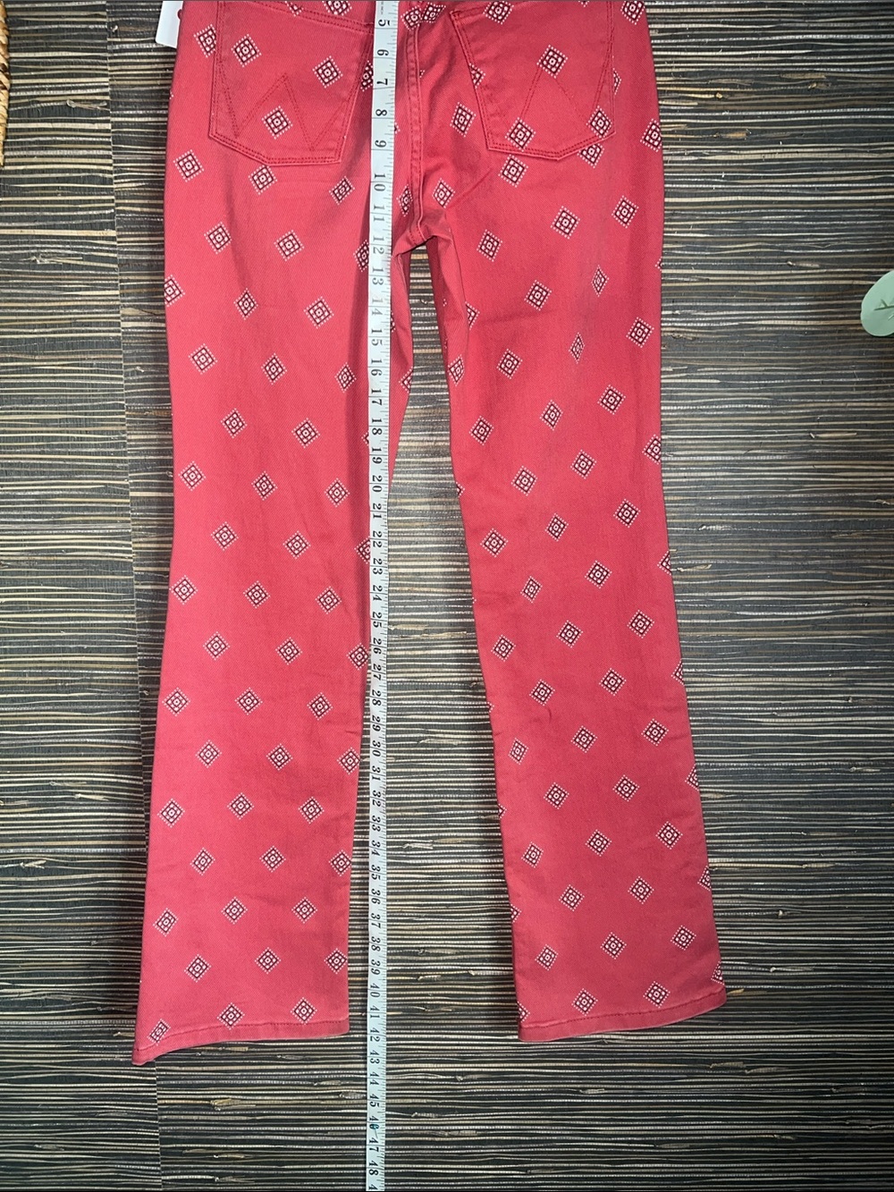NWT Wrangler Women's High Rise Bold Boot Jean Red Diamond Bay 4/27 x 32 - Picture 12 of 17